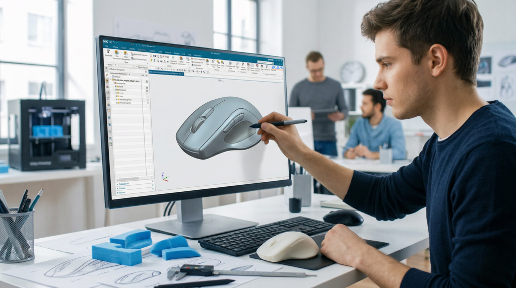 การออกแบบอุตสาหกรรม 3 มิติ ด้วยโปรแกรม Siemens NX CAD