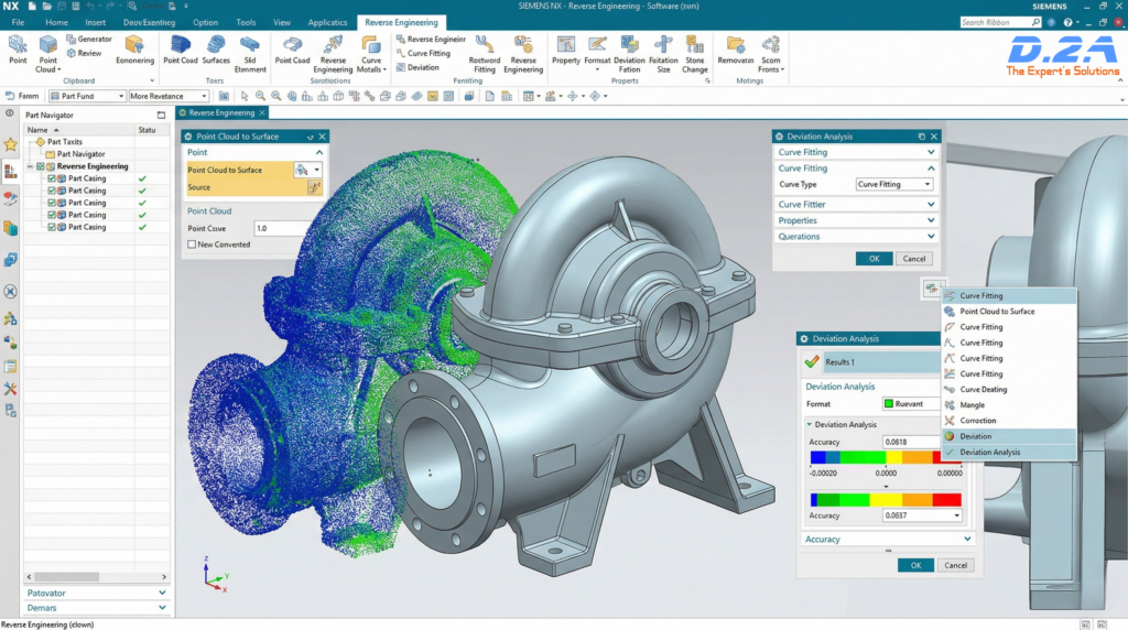 การออกแบบอุตสาหกรรม 3 มิติ ด้วยโปรแกรม Siemens NX Industrial Design Reverse Engineering